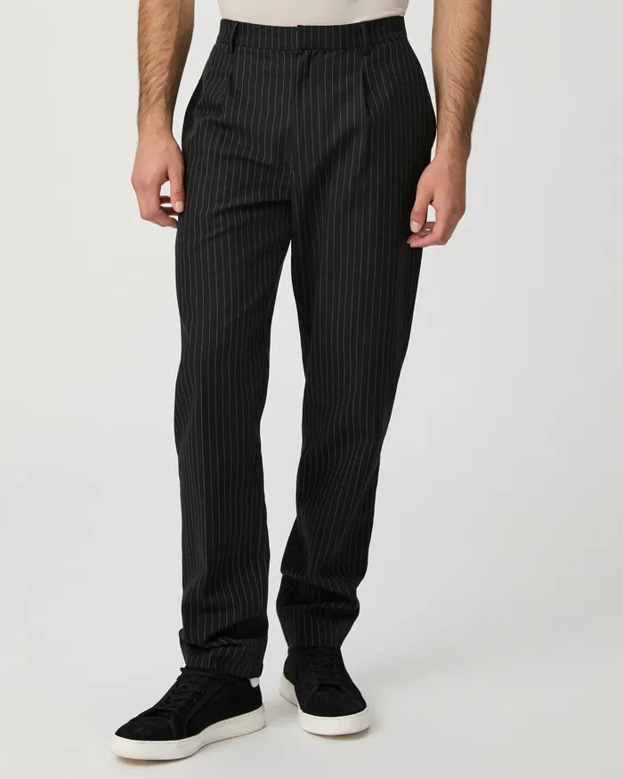 Icon Capsule Shultz Trouser 8211 Onyx Stripe Pants and Joggers PAIGE Men