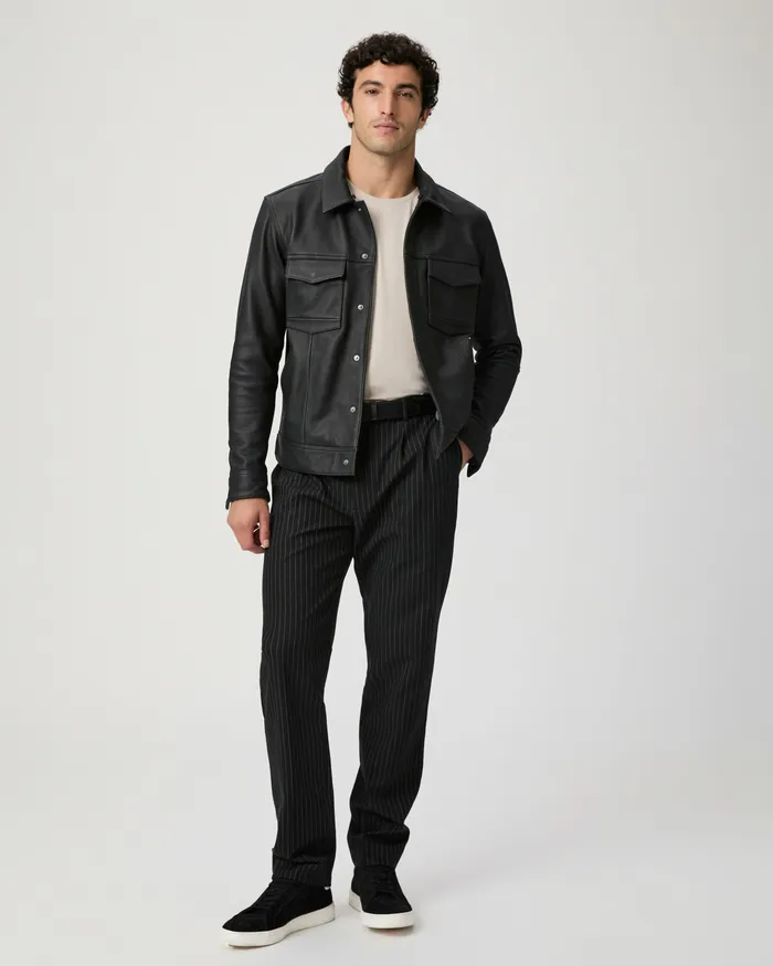Icon Capsule Shultz Trouser 8211 Onyx Stripe Pants and Joggers PAIGE Men