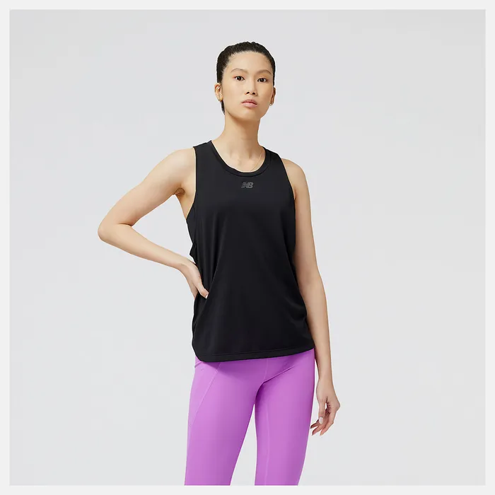 Impact Run Luminous Tank BLACK HEATHER Women Matching Sets New Balance