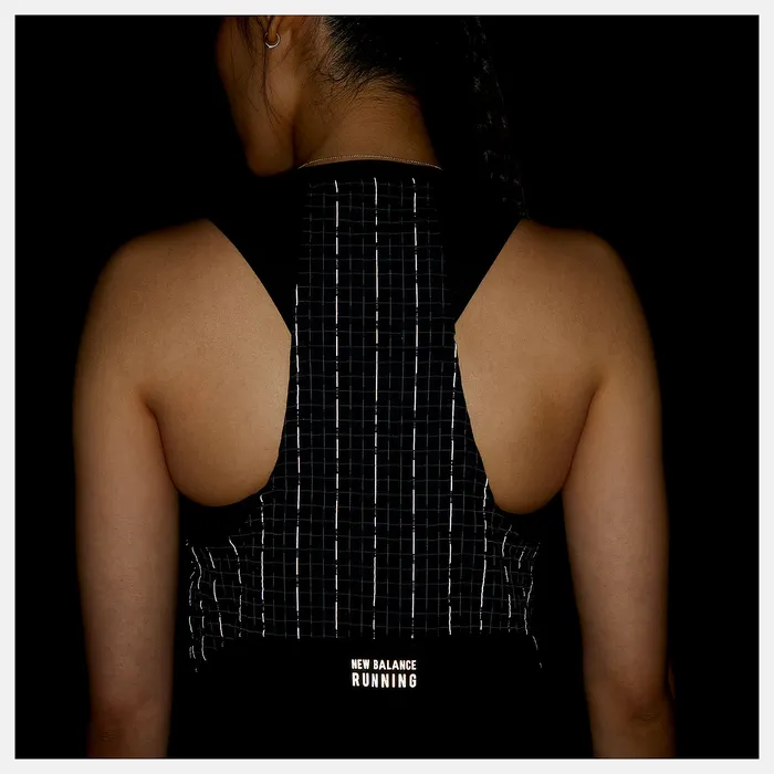 Impact Run Luminous Tank BLACK HEATHER Women Matching Sets New Balance Impact Run Luminous Tank BLACK HEATHER Women Matching Sets New Balance