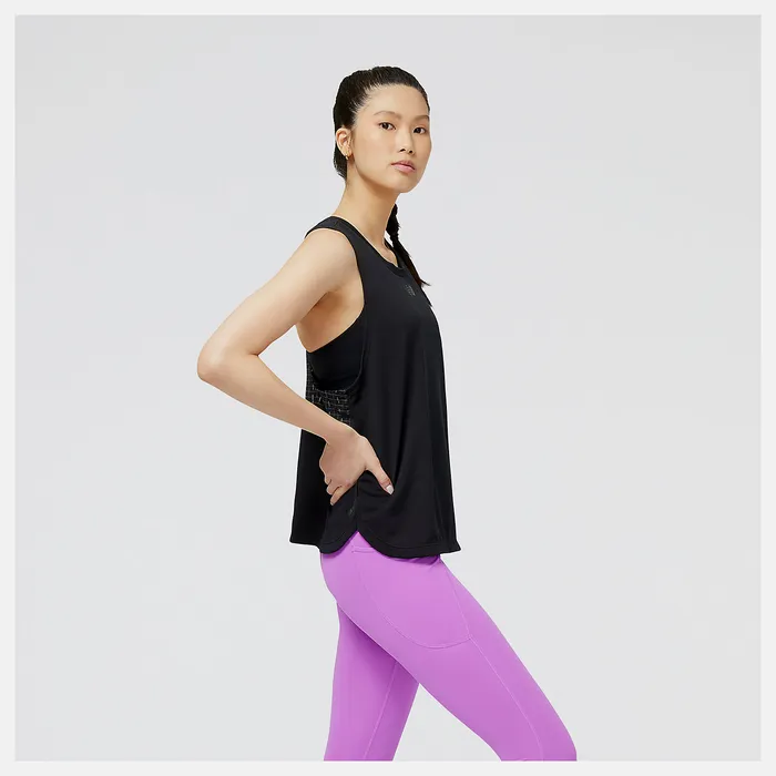 Impact Run Luminous Tank BLACK HEATHER Women Matching Sets New Balance Impact Run Luminous Tank BLACK HEATHER Women Matching Sets New Balance