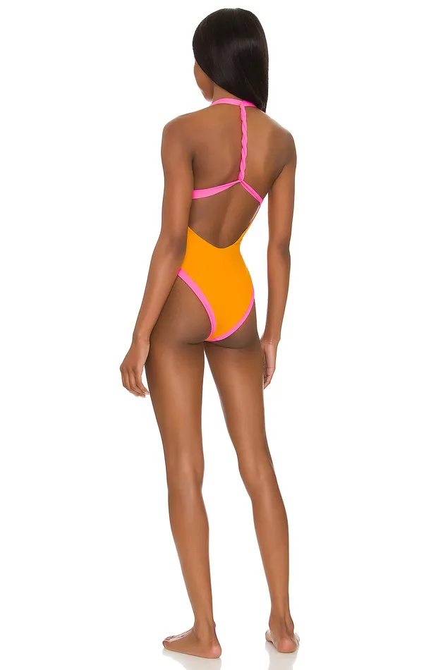 In Charge One Piece Tangerine and Pink Women Lovers and Friends Swimsuits and CoverUps In Charge One Piece Tangerine and Pink Women Lovers and Friends Swimsuits and CoverUps