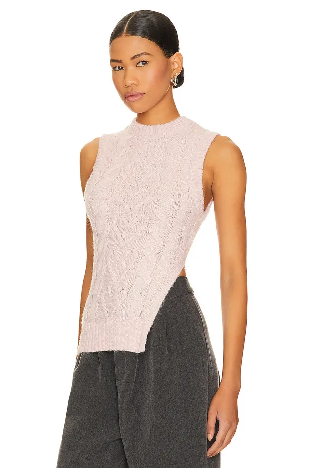 Ingrid Sweater Vest Pink Women Lovers and Friends Sweaters and Knits