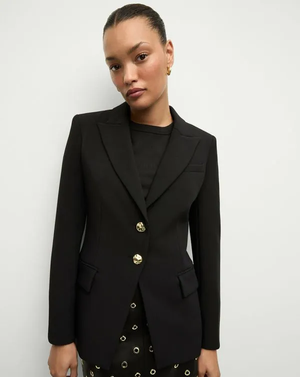 Izara Dickey Jacket Black Women Veronica Beard Jackets and Outerwear
