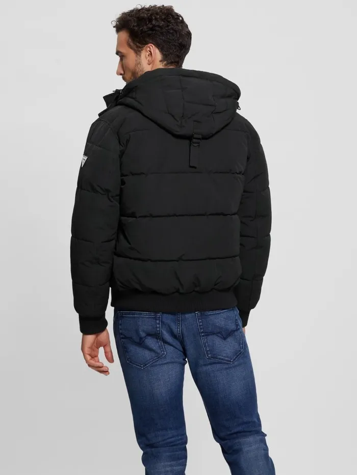 Jackets and Coats GUESS Men Heavy Flight Puffer Jacket Black Jackets and Coats GUESS Men Heavy Flight Puffer Jacket Black
