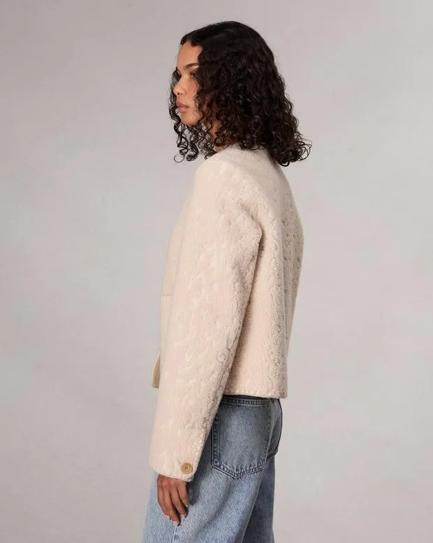 Jackets and Coats rag and bone Women Cove Faux Shearling Jacket Ivory