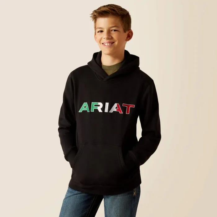 Jackets and Vests Kids Ariat Mexico Hoodie Black
