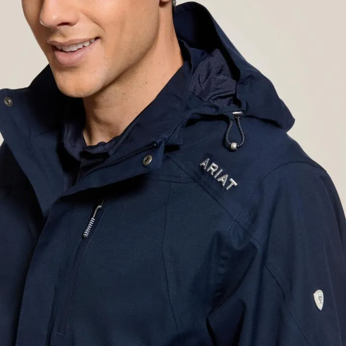 Jackets and Vests Men Ariat Coastal Waterproof Jacket Navy
