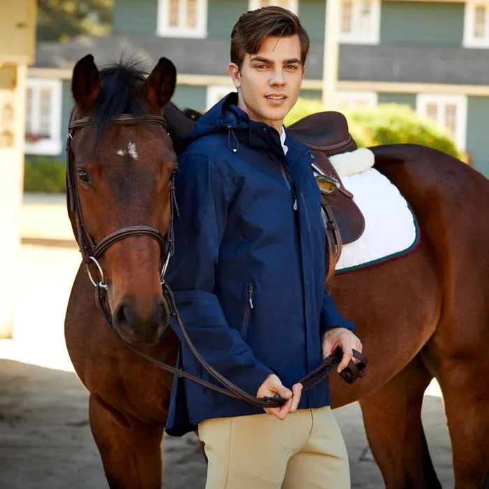 Jackets and Vests Men Ariat Coastal Waterproof Jacket Navy