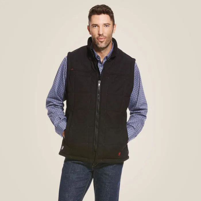 Jackets and Vests Men Ariat FR Crius Insulated Vest Black