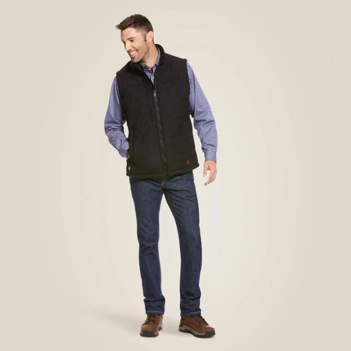 Jackets and Vests Men Ariat FR Crius Insulated Vest Black
