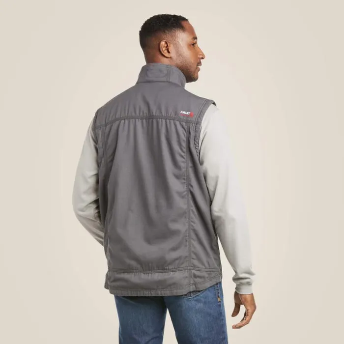 Jackets and Vests Men Ariat FR DuraLight Stretch Canvas Vest Iron Gray Jackets and Vests Men Ariat FR DuraLight Stretch Canvas Vest Iron Gray