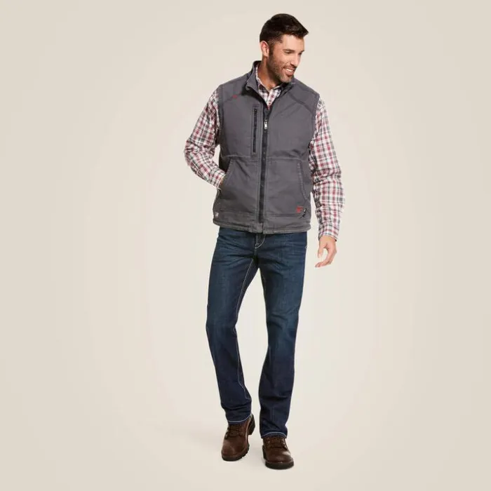 Jackets and Vests Men Ariat FR DuraLight Stretch Canvas Vest Iron Gray Jackets and Vests Men Ariat FR DuraLight Stretch Canvas Vest Iron Gray
