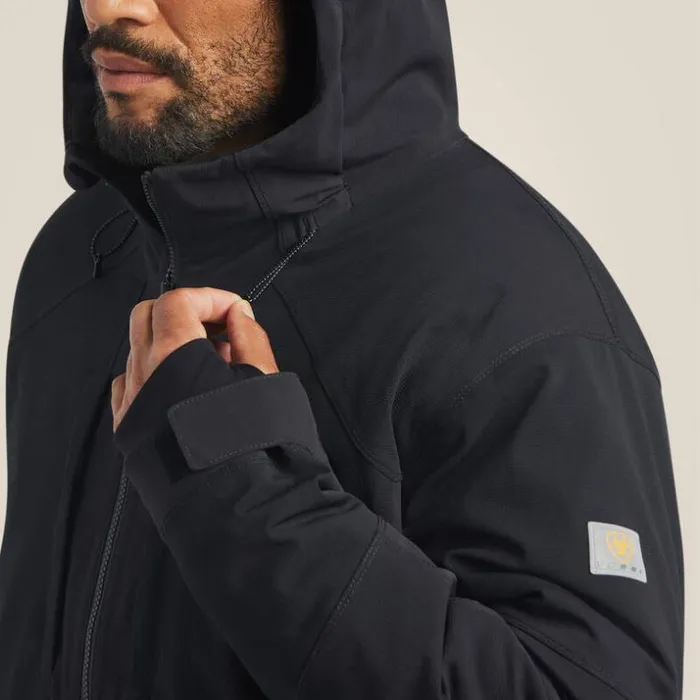Jackets and Vests Men Ariat Rebar Polartec Elite Waterproof Insulated Jacket Black
