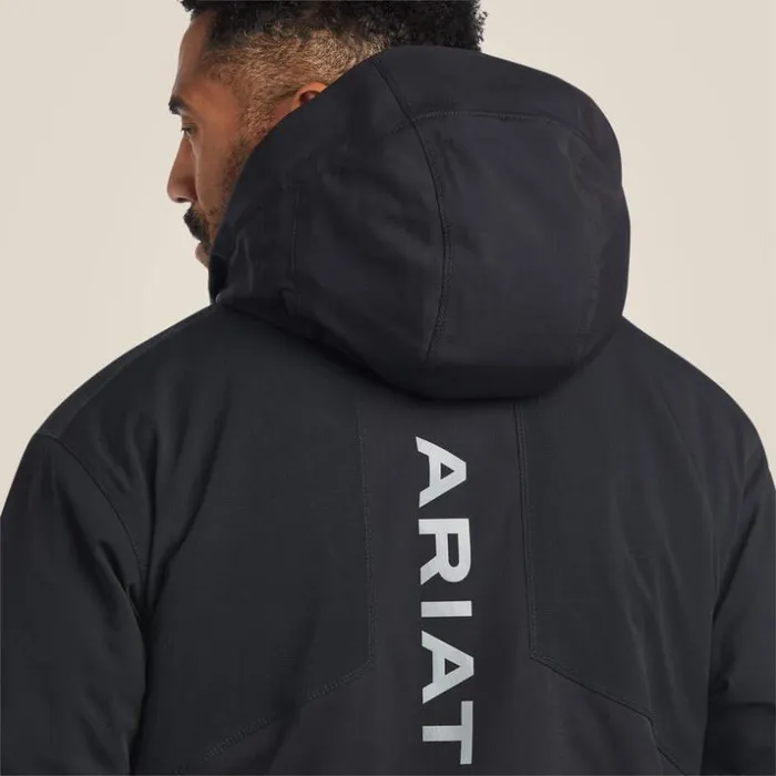 Jackets and Vests Men Ariat Rebar Polartec Elite Waterproof Insulated Jacket Black