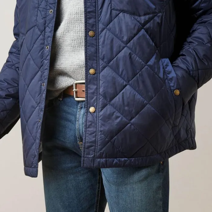 Jackets and Vests Men Ariat Stinson Shirt Jacket Navy