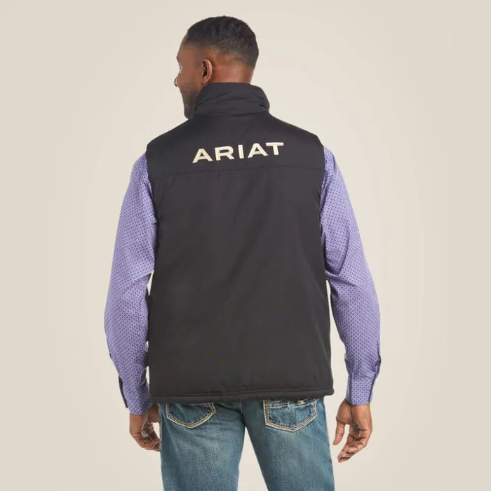 Jackets and Vests Men Ariat Team Logo Insulated Vest Black