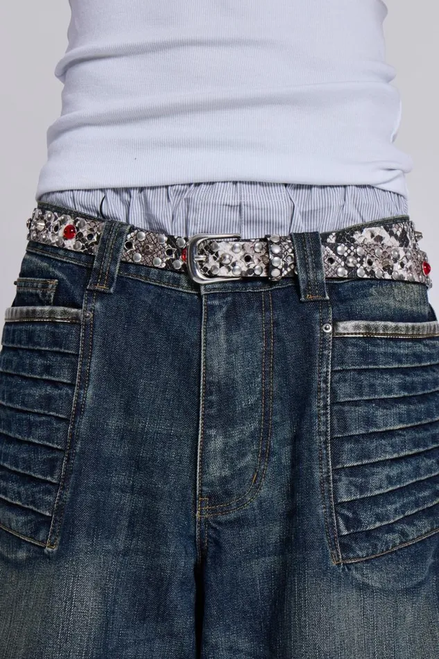 Jaded London Accessories Men Mamba Belt Snake