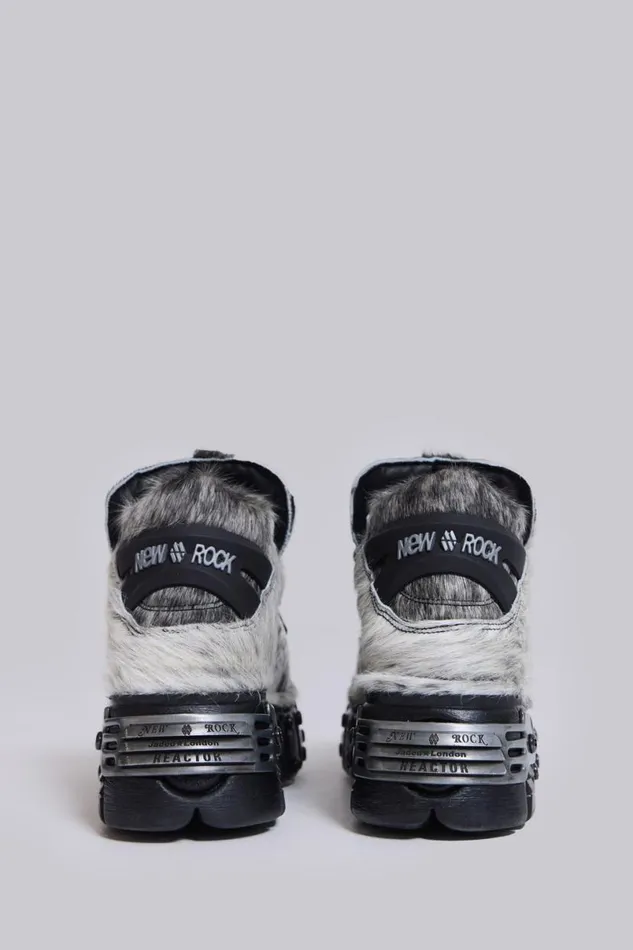 Jaded London Accessories MenUnisex Mustang Tower Boots Grey
