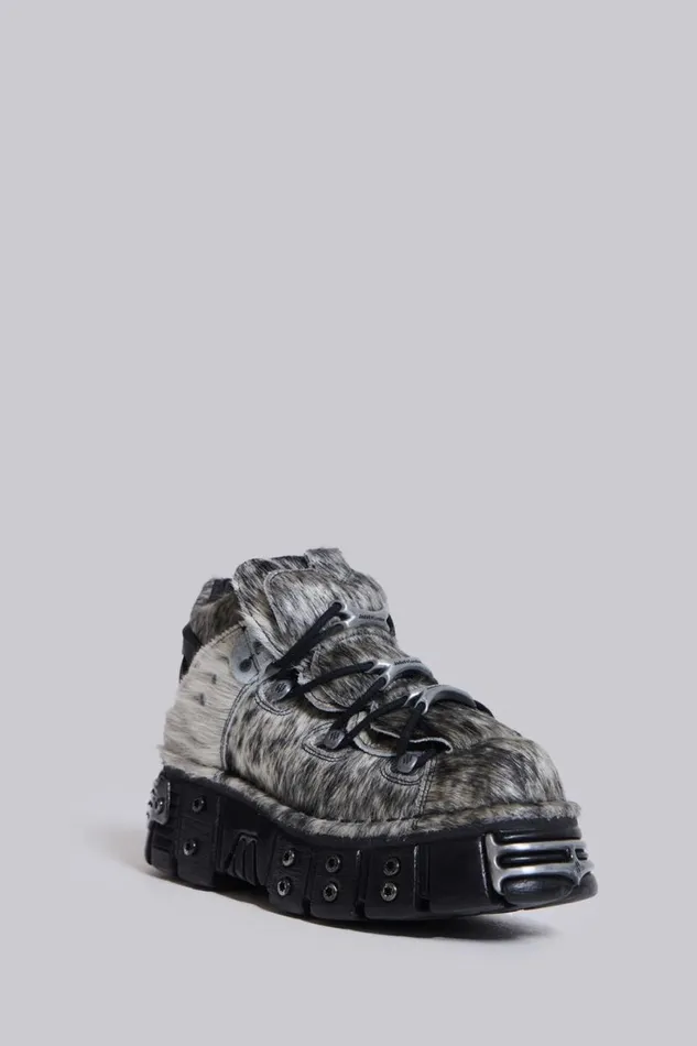 Jaded London Accessories MenUnisex Mustang Tower Boots Grey