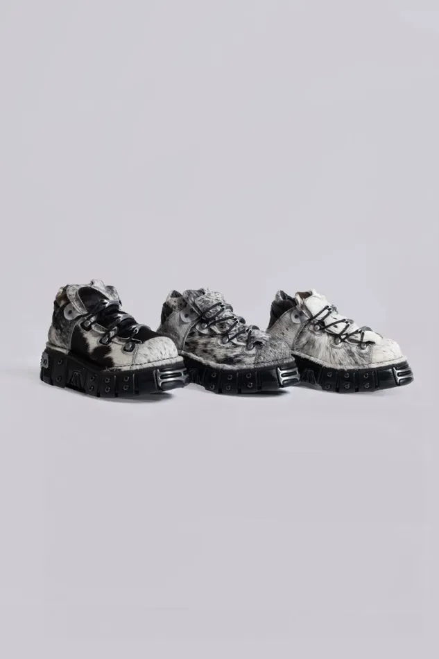 Jaded London Accessories MenUnisex Mustang Tower Boots Grey