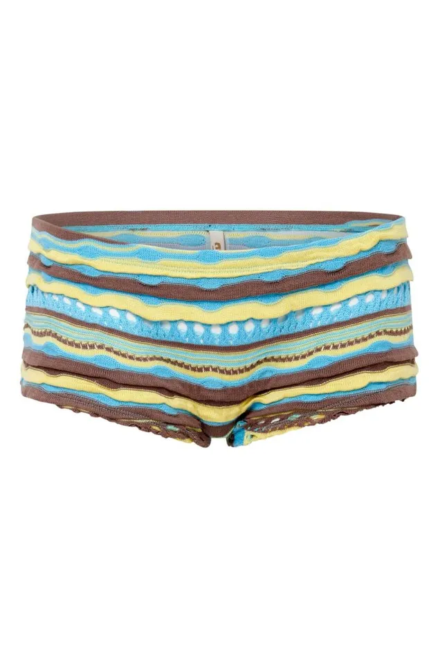 Jaded London Bikini Bottoms Women Anahi Knitted Beach Hot Pants Multi