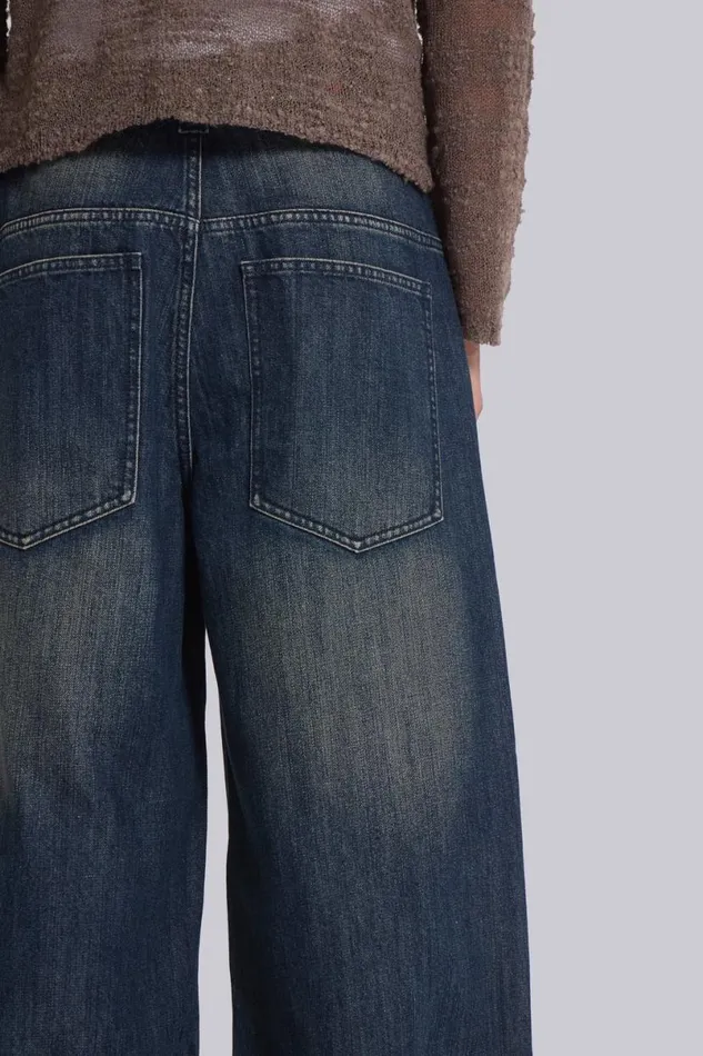 Jaded London Colossus Jeans Men Mid Blue Slub Colossus Jeans Dark Blue
