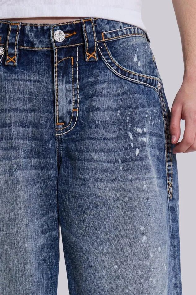 Jaded London Colossus Jeans Men Rock Revival Axel Colossus Jeans Blue