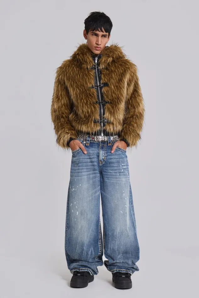 Jaded London Colossus Jeans Men Rock Revival Axel Colossus Jeans Blue