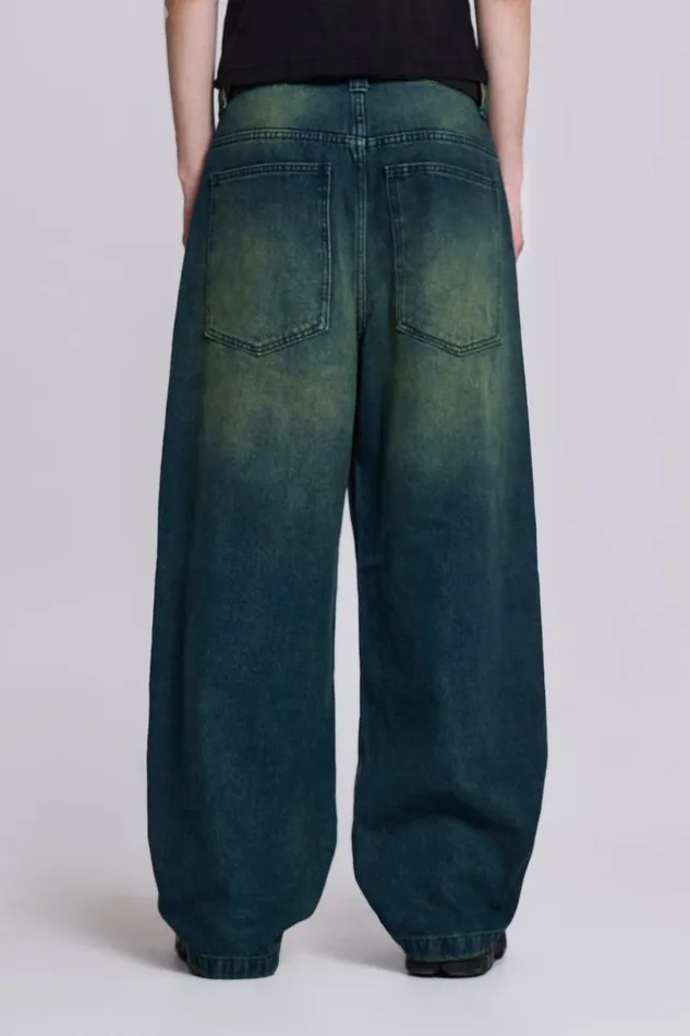 Jaded London Colossus Jeans Men Sandblast Blue Wash Colossus Fit Jeans Blue