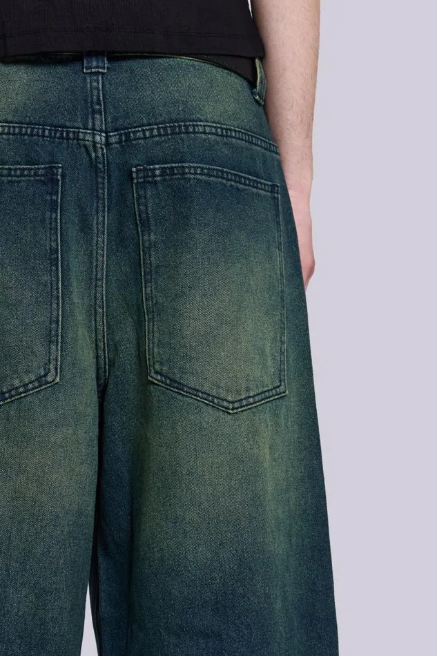 Jaded London Colossus Jeans Men Sandblast Blue Wash Colossus Fit Jeans Blue