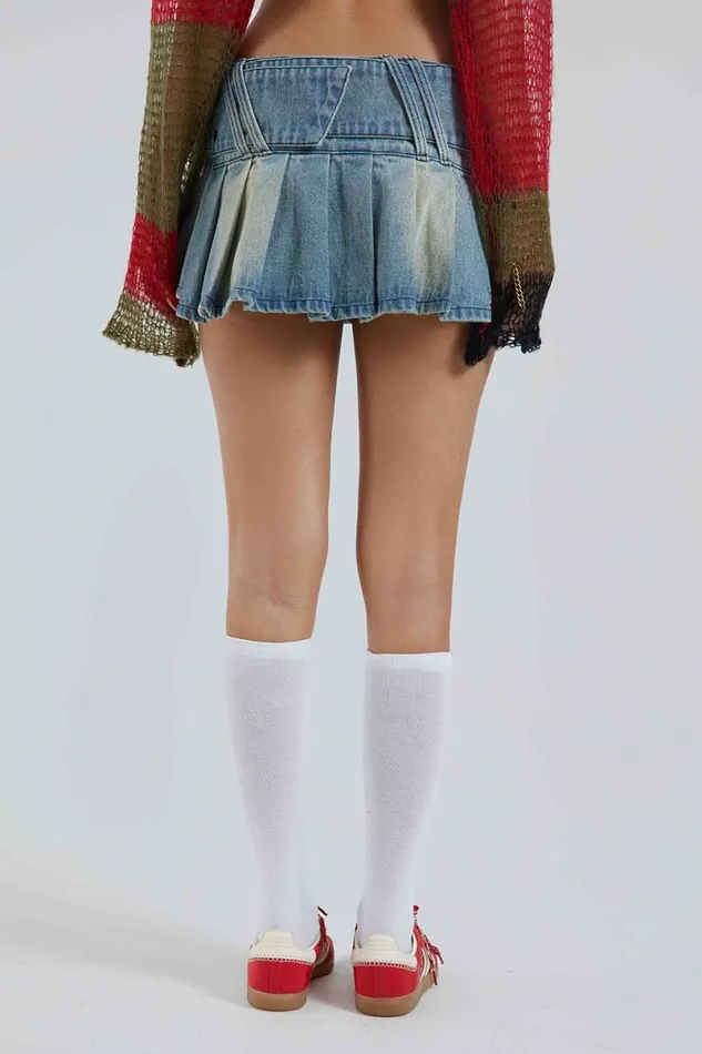 Jaded London Denim Skirts Women Ludlow Denim Mini Skirt Multi