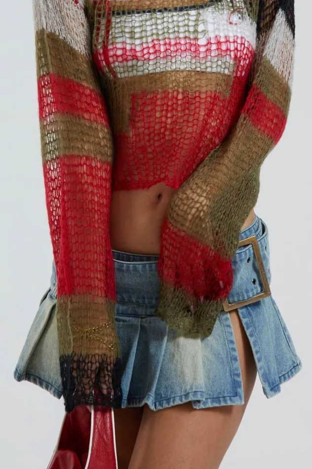 Jaded London Denim Skirts Women Ludlow Denim Mini Skirt Multi