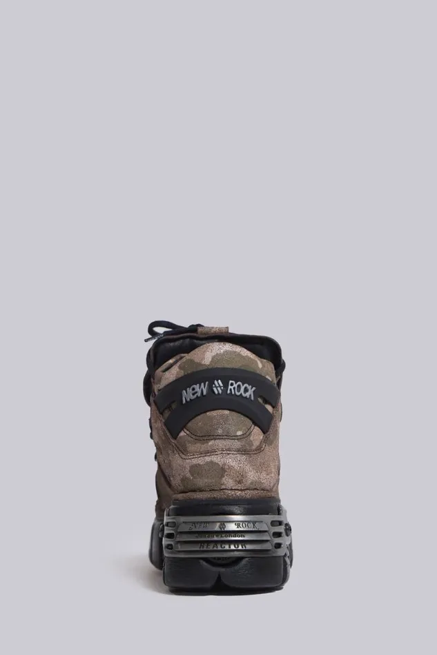 Jaded London Footwear MenUnisex Guerrilla Tower Boots Camo
