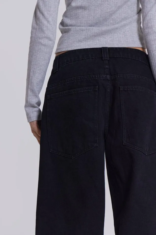 Jaded London Jeans Women Solid Black Colossus Jeans Black