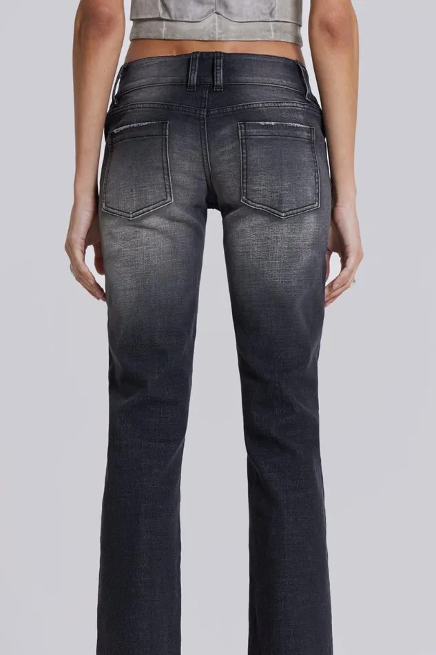 Jaded London Jeans Women Washed Black Thirteen Jeans Black