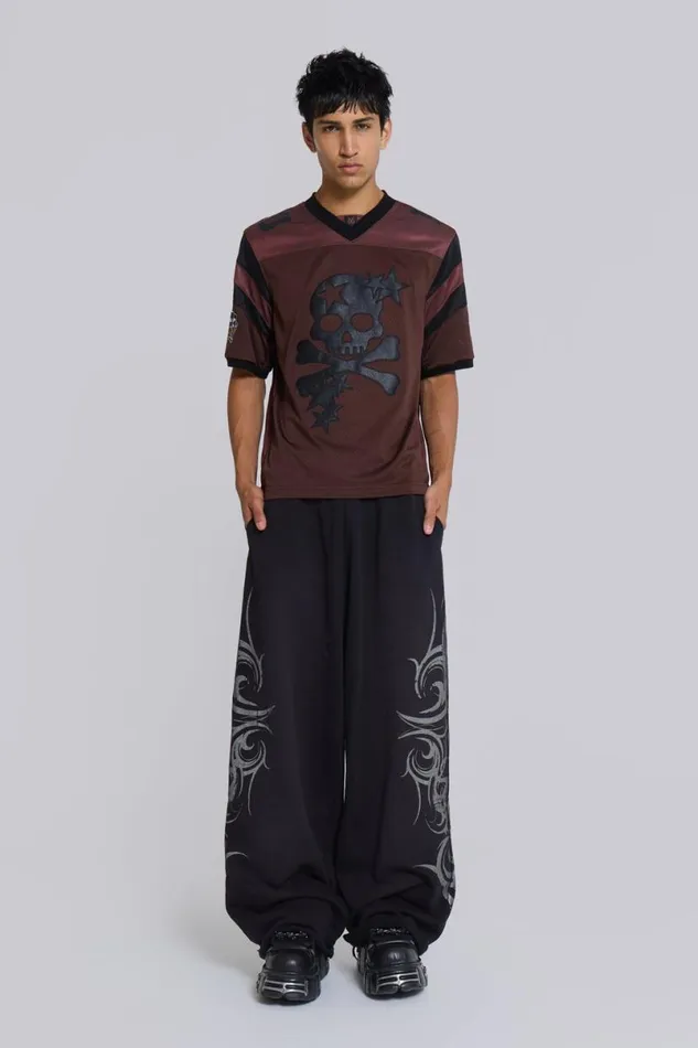 Jaded London Joggers and Sweatpants MenUnisex Black Baggy Blade Joggers Black