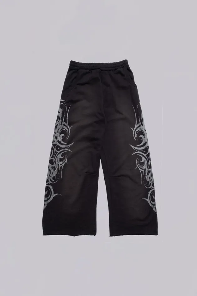 Jaded London Joggers and Sweatpants MenUnisex Black Baggy Blade Joggers Black
