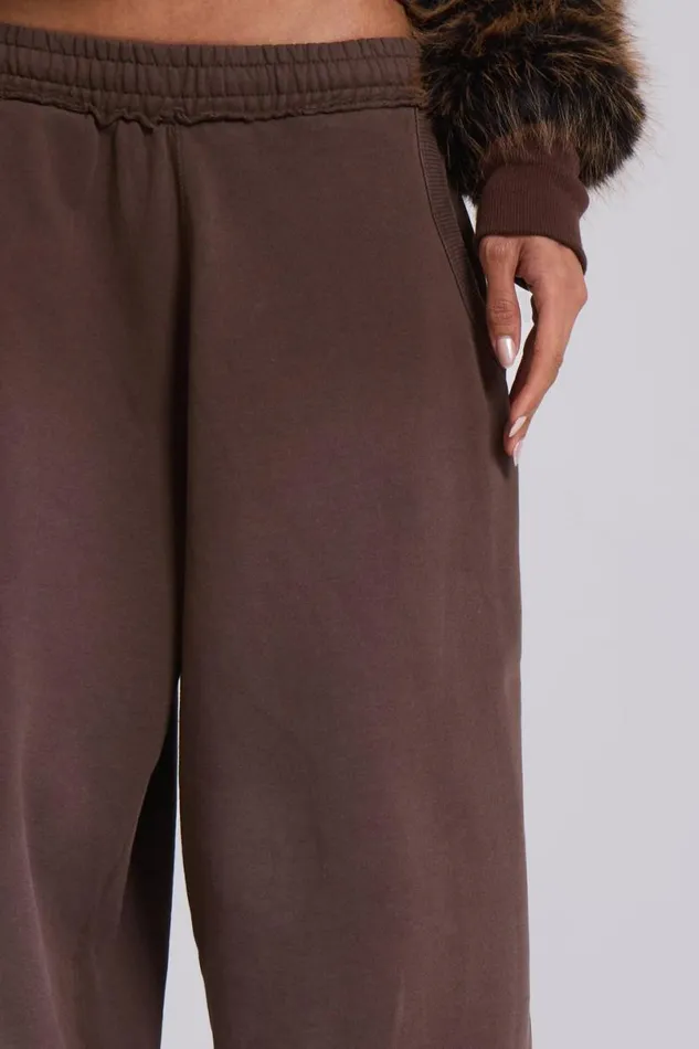Jaded London Joggers and Sweatpants MenUnisex Brown Baggy Monster Joggers Brown