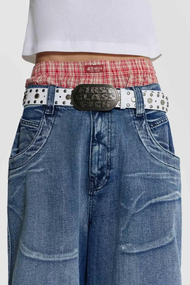 Jaded London Jorts and Shorts Men Red Check Boxer Red