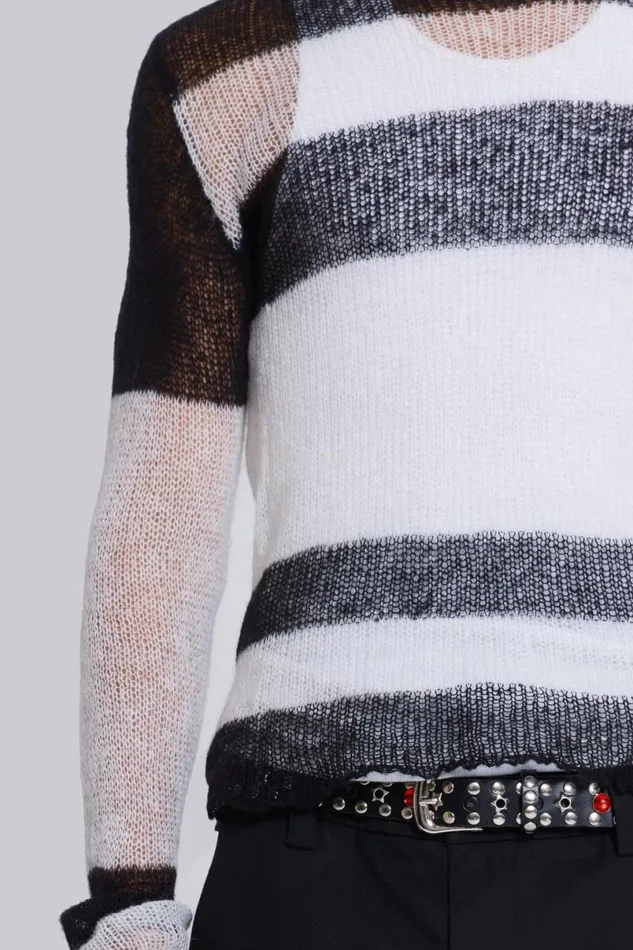 Jaded London Knitwear Men Band Knitted Jumper Black