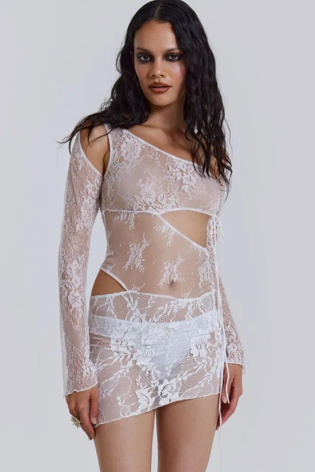 Jaded London Mini Dresses Women Siren Mini Dress In White White