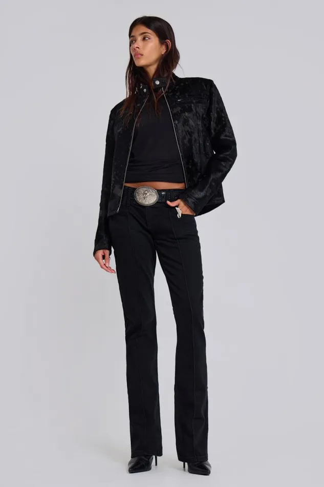 Jaded London SlimStraight Jeans Women Solid Black Thirteen Jeans Black