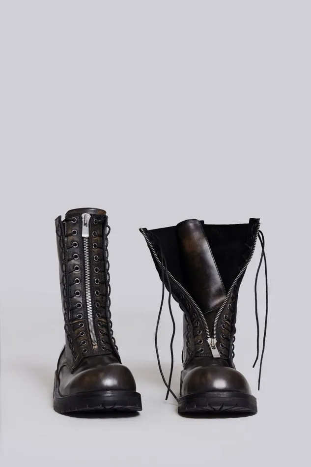 Jaded London Unisex UnisexMen Engine Boot Black