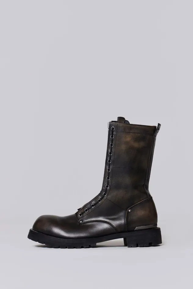 Jaded London Unisex UnisexMen Engine Boot Black