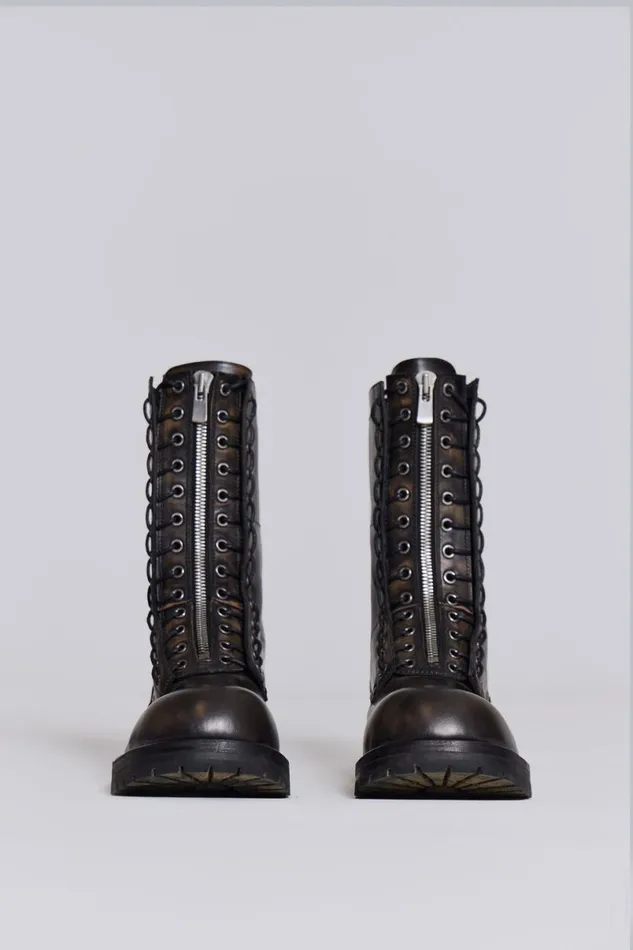Jaded London Unisex UnisexMen Engine Boot Black