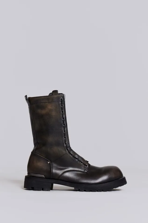 Jaded London Unisex UnisexMen Engine Boot Black