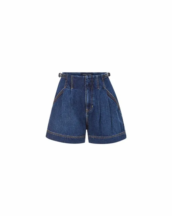 Jaffe Denim Short Bright Blue Women Veronica Beard Skirts and Shorts Jaffe Denim Short Bright Blue Women Veronica Beard Skirts and Shorts