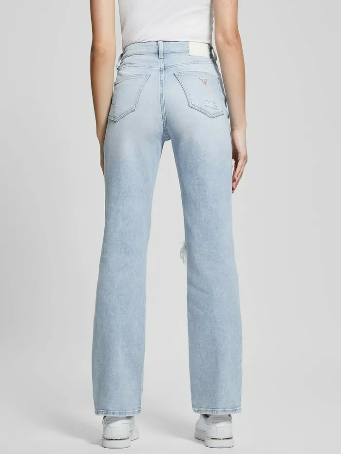 Jeans and Denim 80s Destroyed HighRise Straight Jeans Pacific Destroy 8211 GUESS Women