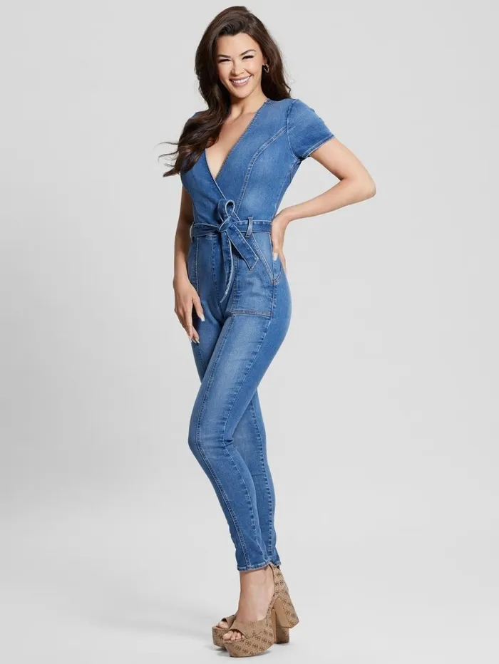 Jeans and Denim Eco Leslie Denim Jumpsuit Alta Wash 8211 GUESS Women Jeans and Denim Eco Leslie Denim Jumpsuit Alta Wash 8211 GUESS Women